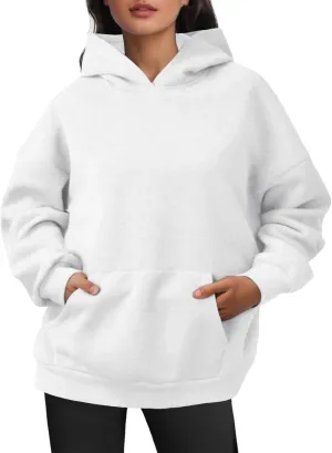 JiXiang Hoodies for Women Oversized Pullover Artificial Long Sleeve Short Velvet Sweaters Sweatshirts Clothes with Pockets