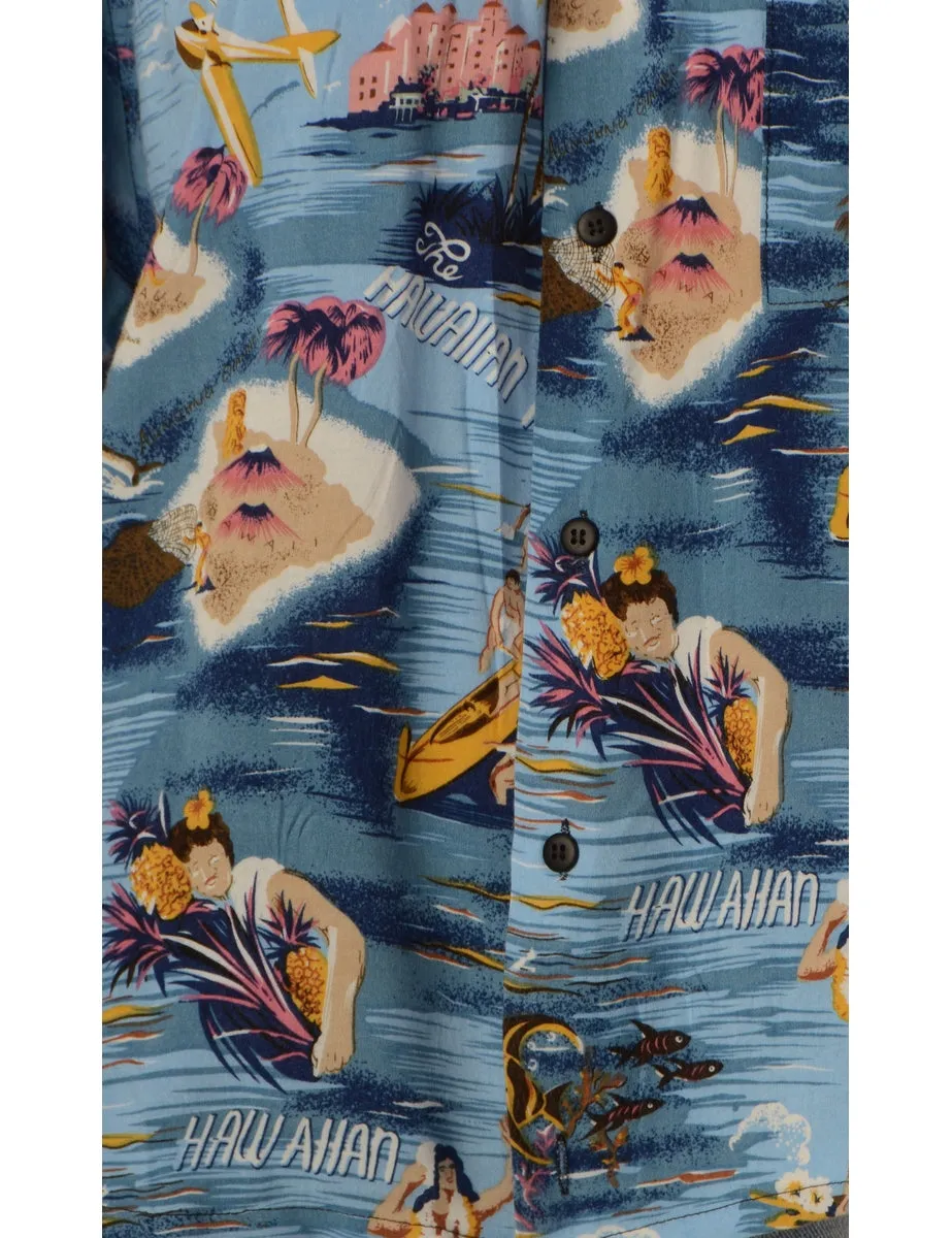 Label Hayley Hawaiian Off The Shoulder Top