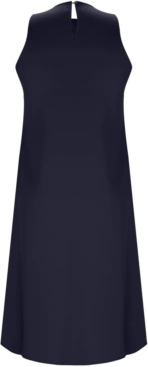 Lmdudan Women's Bodycon Maxi Dresses Satin Lounge Tank Long Dresses Elegant Halter Neck Casual Sleeveless Summer Dress