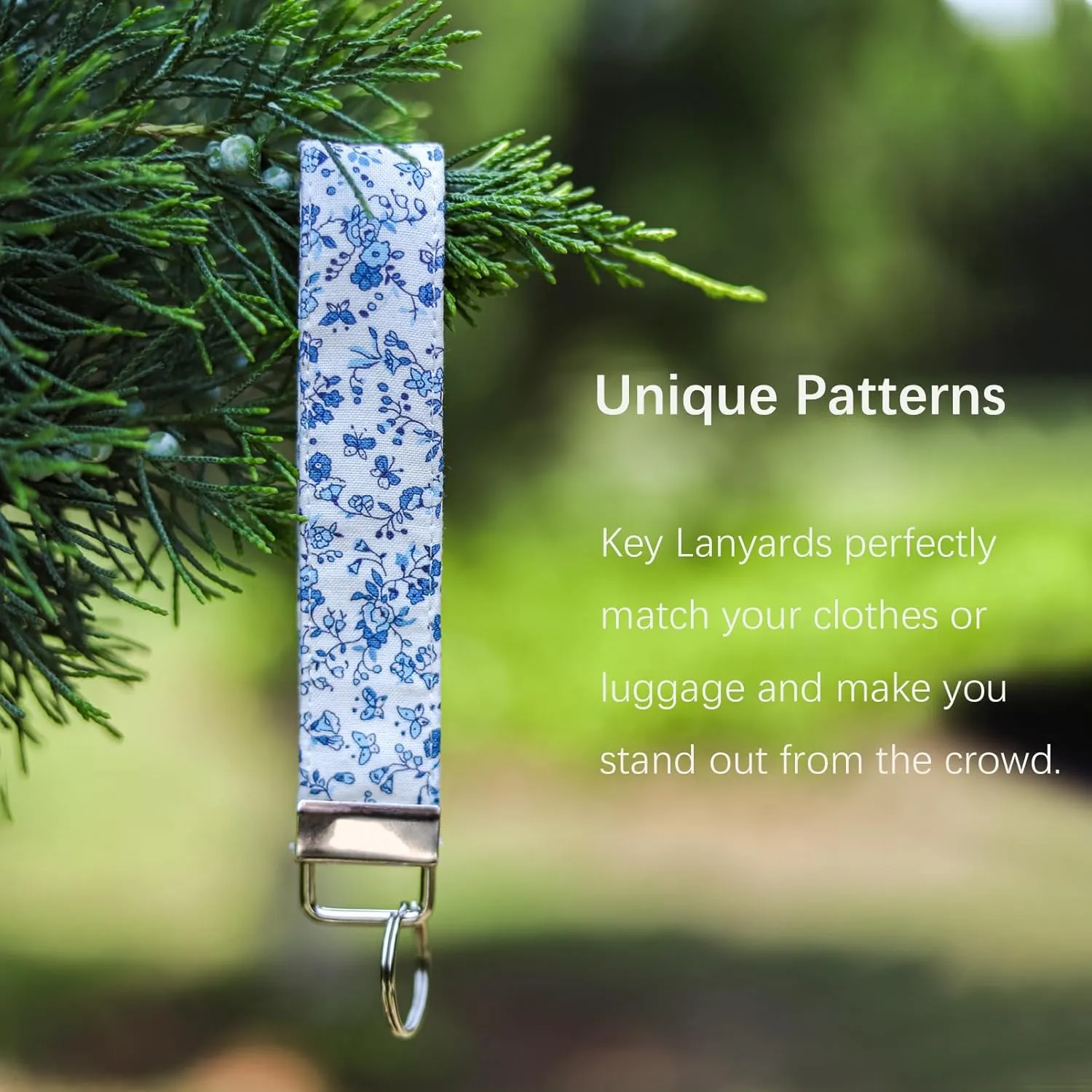 LNKRE JEWELRY Wrist Lanyard for Keys, Womens Wristlet Keychain Holder Cotton Hand Bracelet Lanyard for Phone Wallet