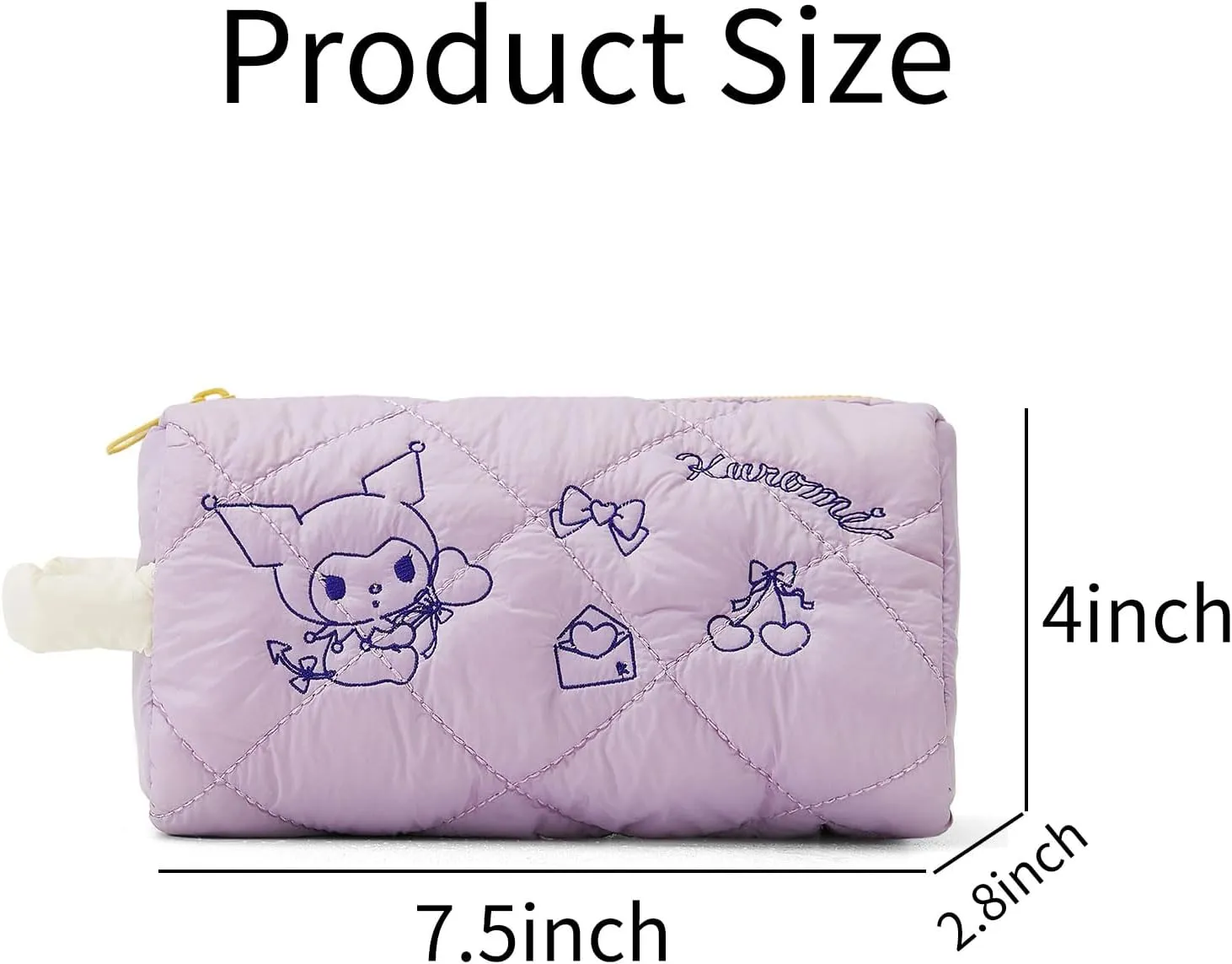 Make Up Bags for Women, Large Capacity Makeup Bag with Handle, Cute Cosmetic Bag Travel Toiletry Bag for Cosmetics Brushes Jewelry (violet)