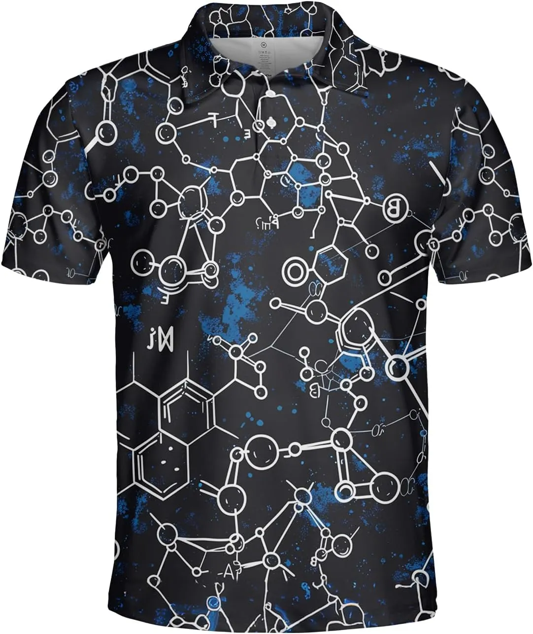 Mathematics Classroom Polo Shirts for Men-Science Subjects Golf Moisture Dry Fit Short Sleeve Shirts S75