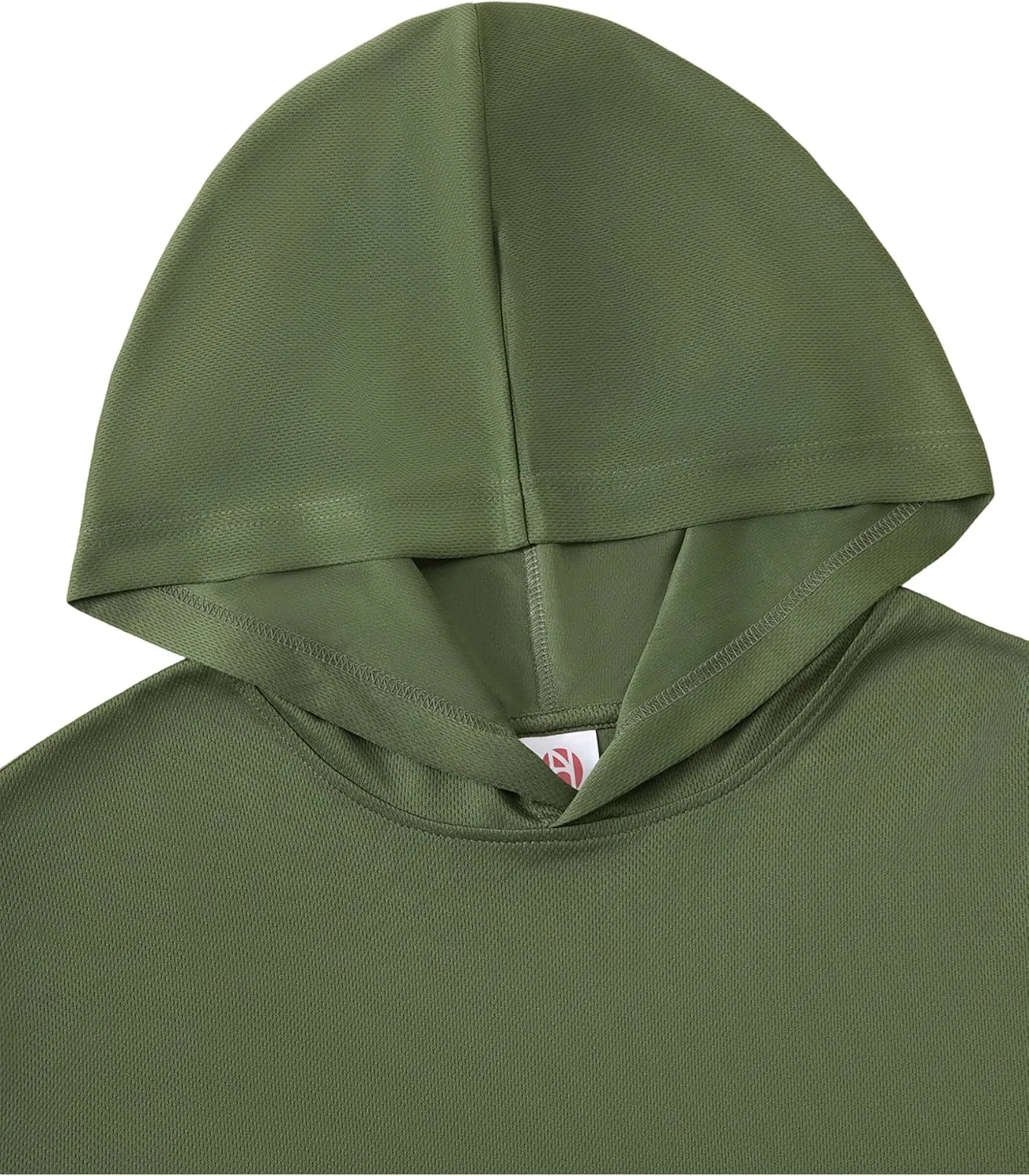 Men Hooded Long Sleeve T Shirts Pack Quick Dry Odor Protection Running Activewear Workout Performance Tee Shirts