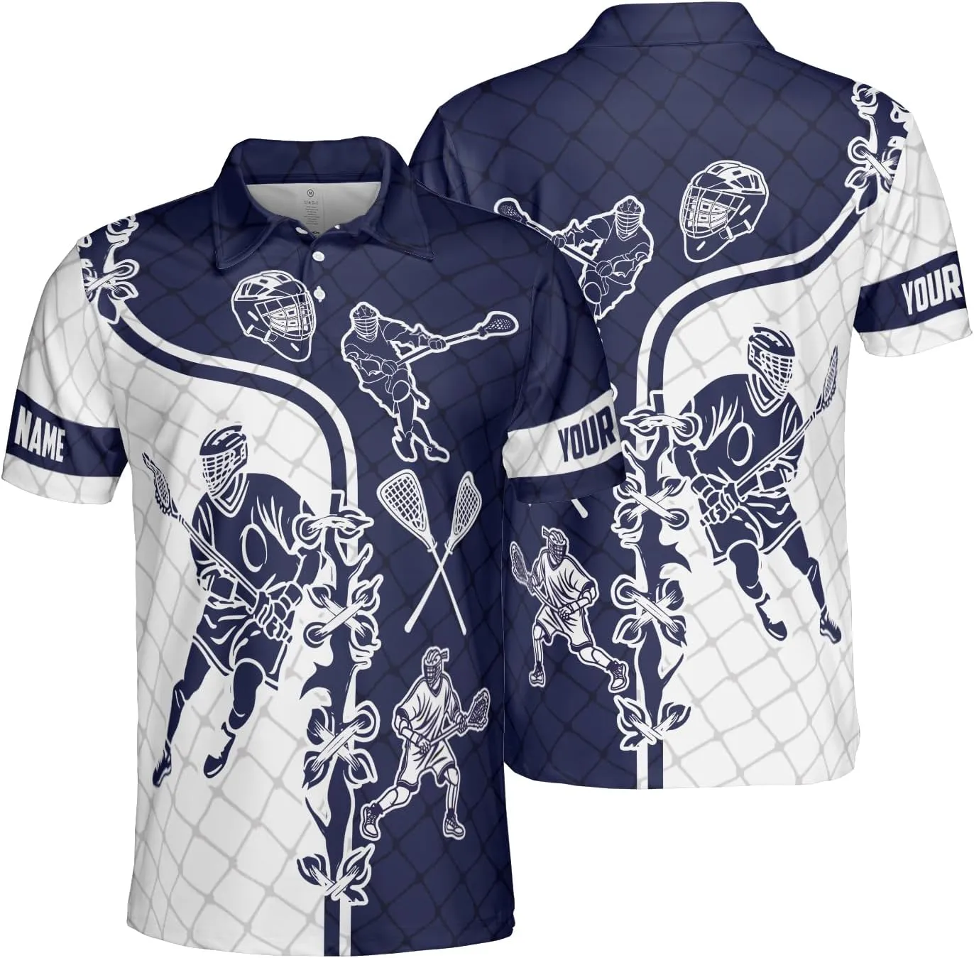 Men's Golf Polo Shirts, Custom Lacrosse Shirts Quick Dry Lightweight Casual Tennis T-Shirt (HN-PL3)