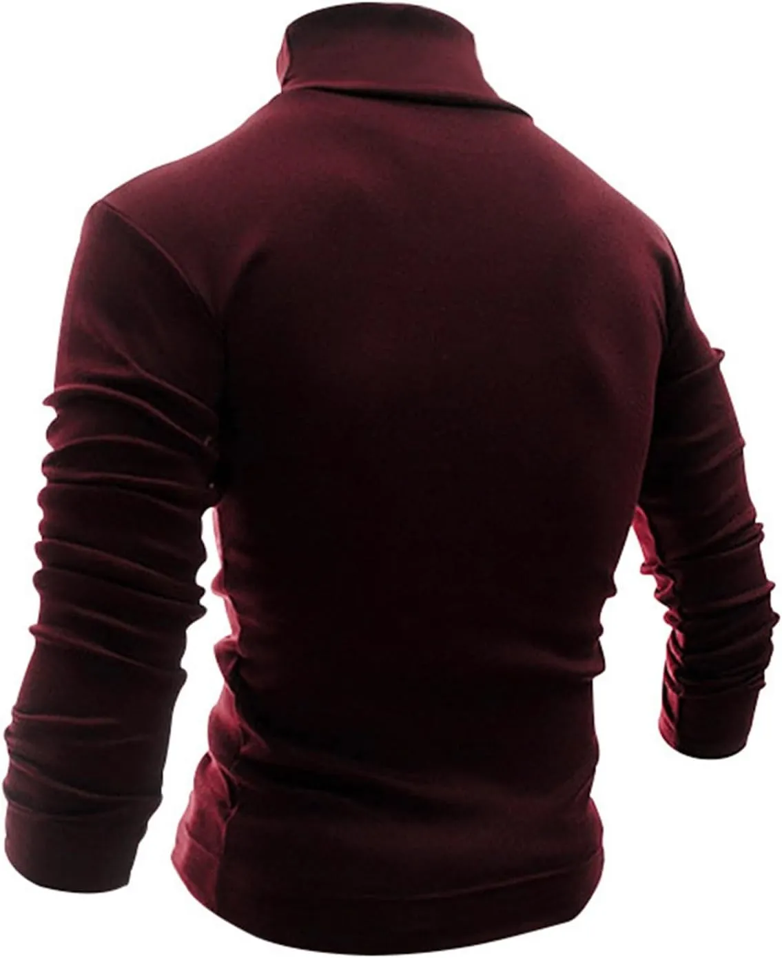 Mens Mock Turtleneck Long Sleeve Shirts Cotton Basic Layering Work Shirts Slim Fit Thermal Undershirts Tunic Tops