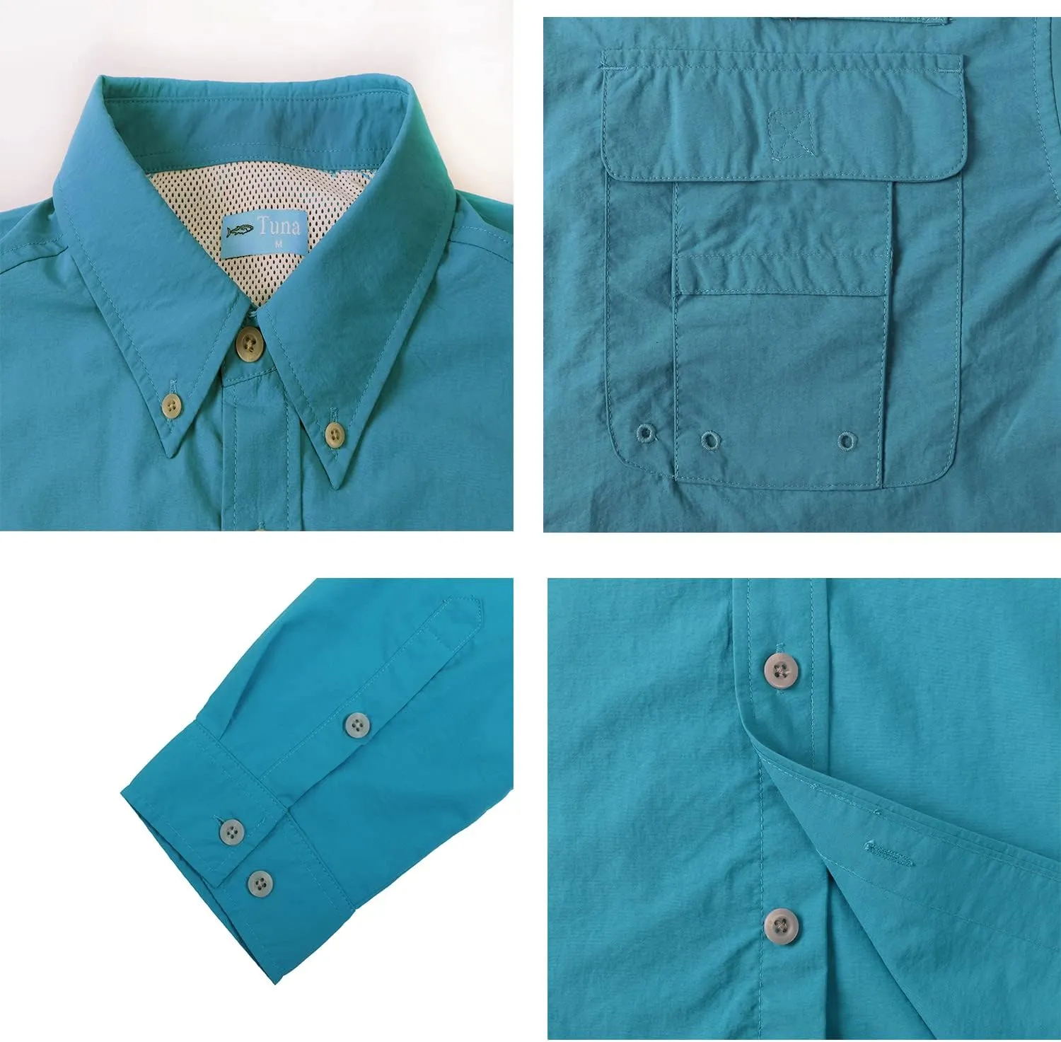 Men's UV UPF 50  Sun Protection Magellan Fishing Waterproof SPF Hiking Camping Long Sleeve Shirts