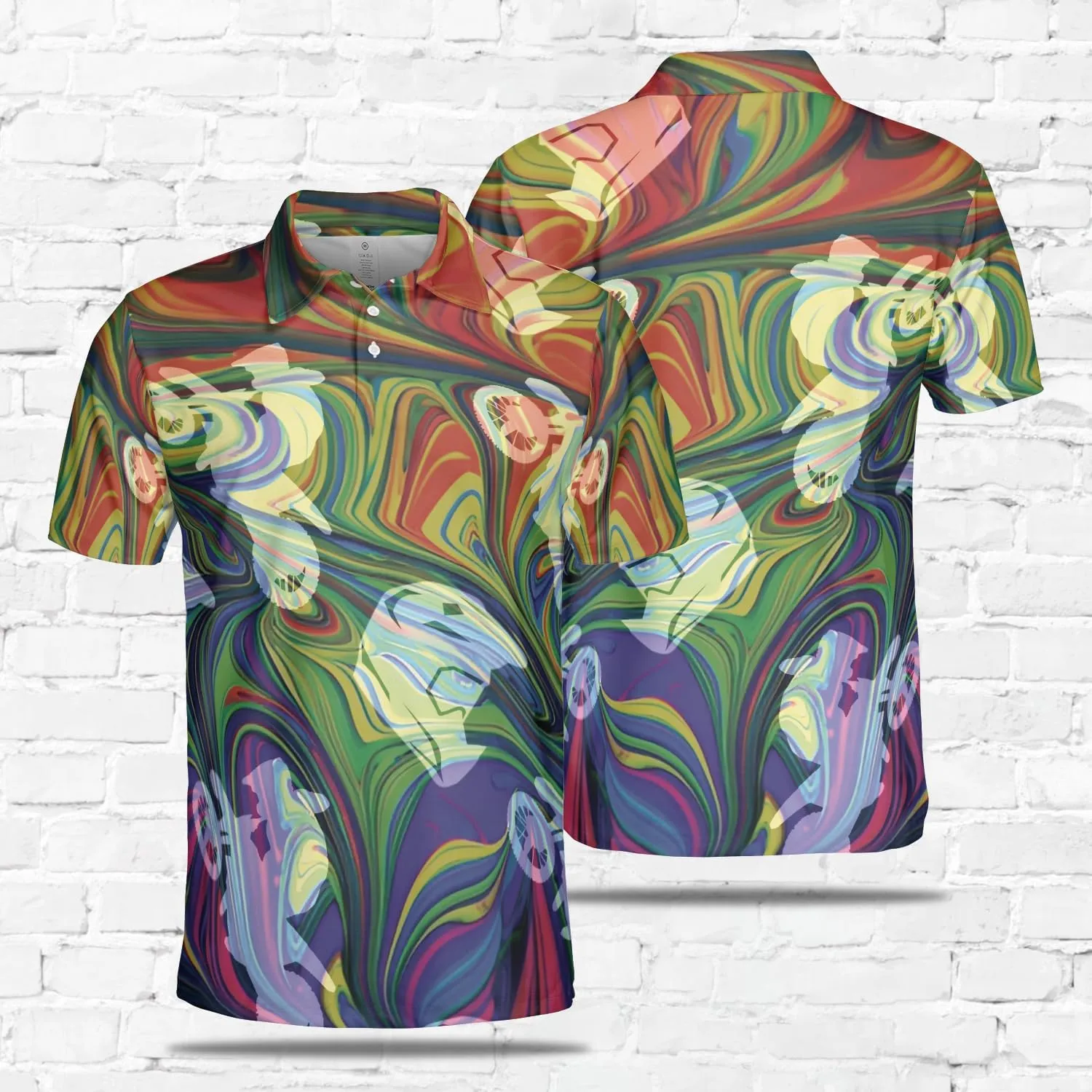 Motocross Men's Polo Shirts - Dirt Bike Short Sleeve Regular Fit Polo Shirts for Men Series 31