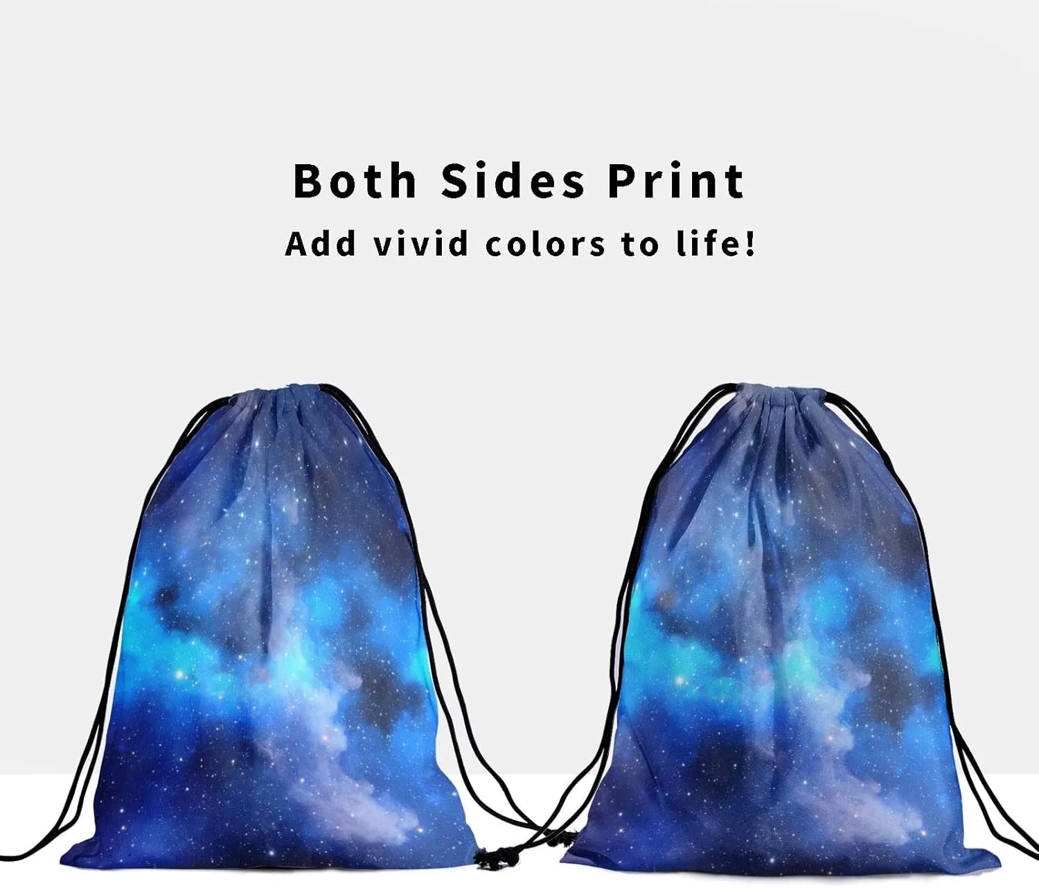 Navy Galaxy Grip Bag - Blue Stars Gymnastics Grip Bag Cute Nebula Star Gym Drawstring Storage Bags