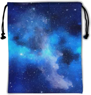 Navy Galaxy Grip Bag - Blue Stars Gymnastics Grip Bag Cute Nebula Star Gym Drawstring Storage Bags