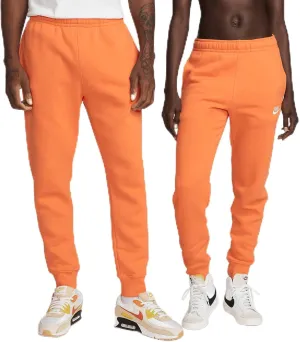 Nike Sportswear Club Fleece Joggers (Bright Mandarin/Bright Mandarin/White, BV2671-885) Size X-Large