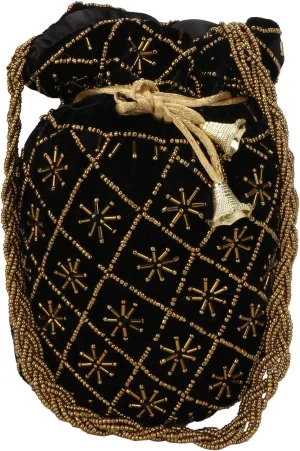 oIndian Potli Bag for Wedding, Designer Bridal Clutch/Jewelry Pouch/Worship Potli Bag for Girls & Women