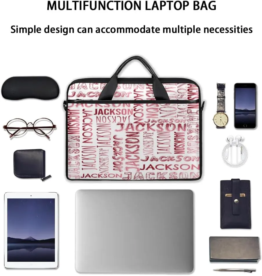 Personalized Laptop Bag Case Briefcases for Men Woman Boys Girls, Custom Gift Computer Cases for Laptops, Tablet Shoulder Bag