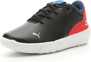 PUMA Unisex-Child Alternative Closure Shoes BMW M Motorsport Drift Cat Decima Hook and Loop Sneaker, Black/Pop Red White, 11.5 US Little Kid
