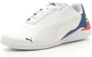 PUMA Unisex-Child M Motorsport Drift Cat Hook and Loop Shoes Kids BMW Sneaker, White-Pro Blue, 4 US Toddler