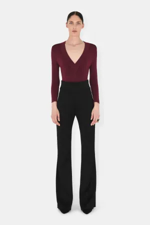 Sasha V-Neck Body - Oxblood