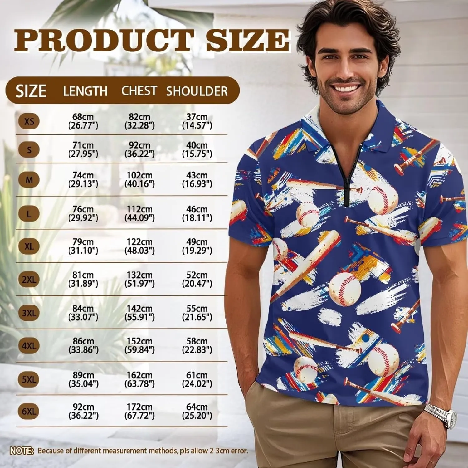 Shirts for Men Short Sleeve Outdoor Golf Shirt Summer Zipper Athletic Tennis Shirt Casual Slim Fit Golf Shirts