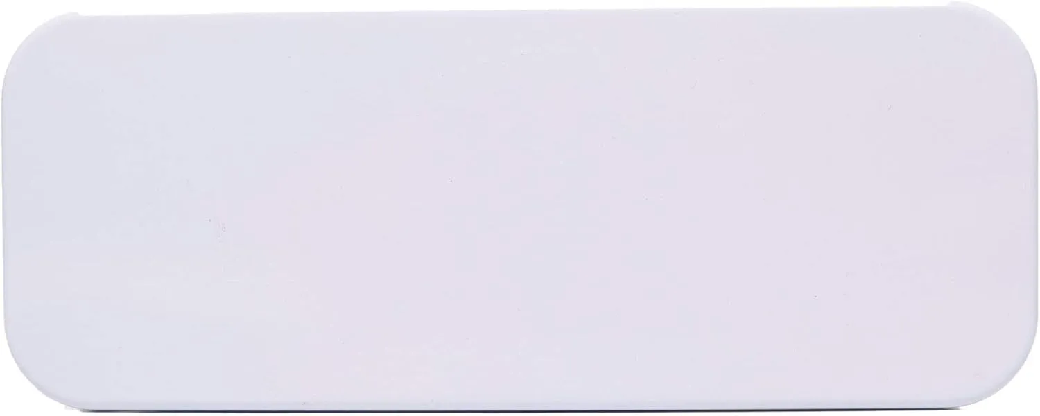 StuffIncase Single Mini Pencil Box, White. Use as Pencil, Makeup, Jewelry, Gift, Candy, Favor or Birthday Gift Box