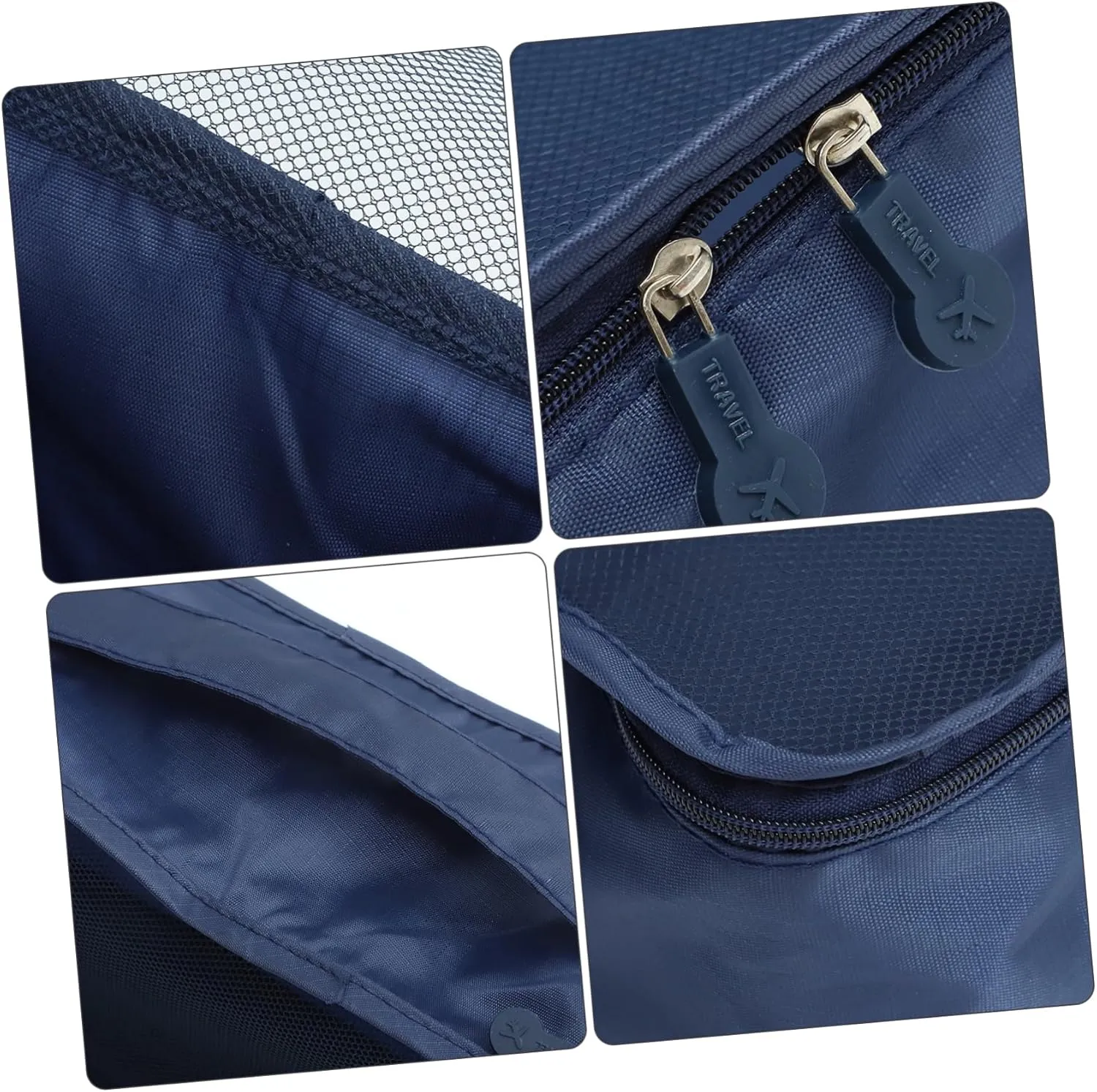 TENDYCOCO Oxford Fabric Storage Bag 1 Set of Travel Luggage Organizer for Closet Windowed Pocket