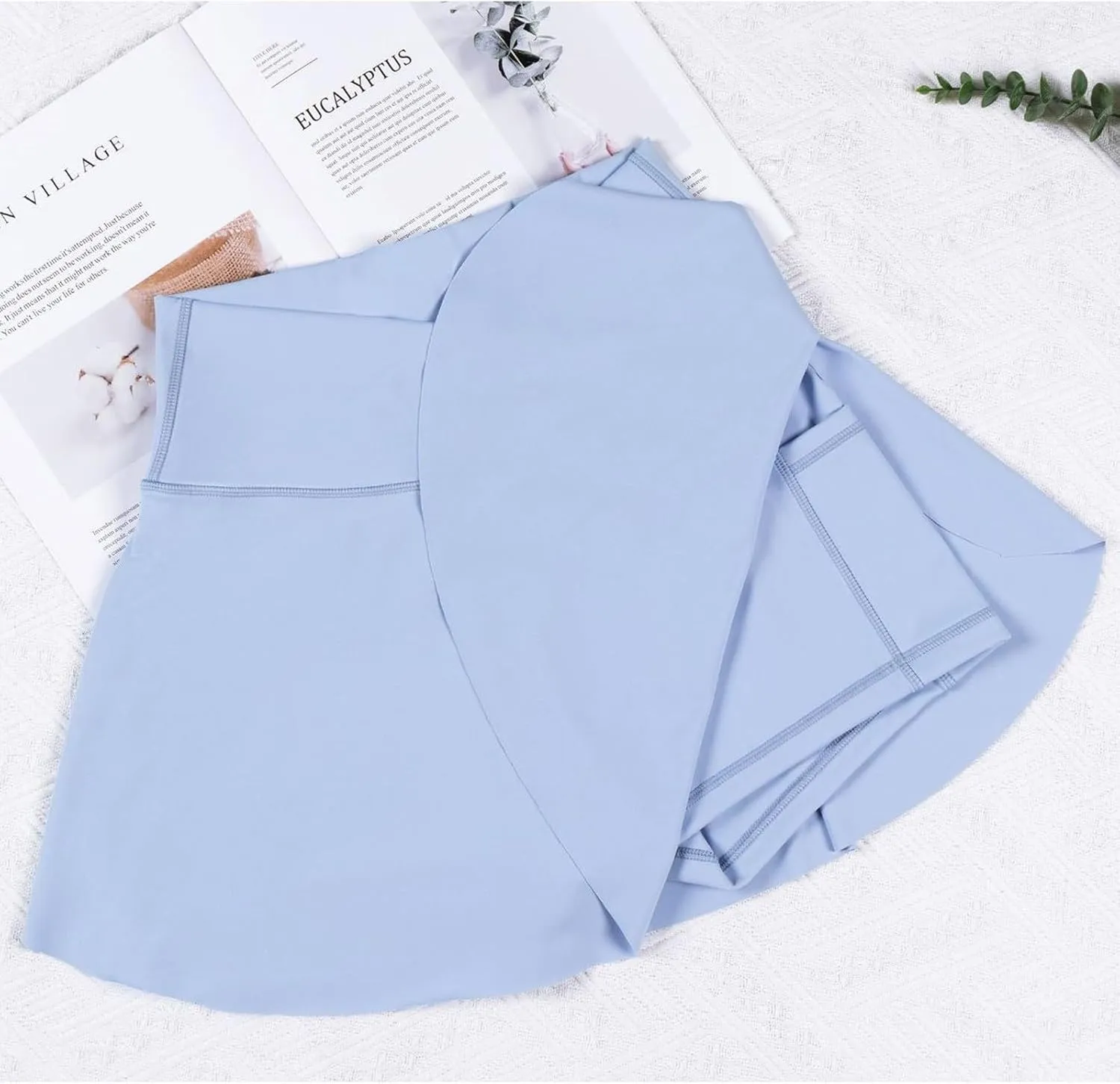 Tennis Skirts for Women with Shorts Cross Elastic High Waisted Tummy Control Golf Skirt Workout Skorts with Pockets