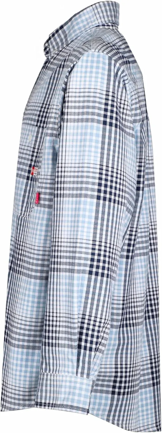 TICOMELA FR Shirts for Men Flame Resistant 7.5oz 100% Cotton NFPA2112 Men's Welding Shirts