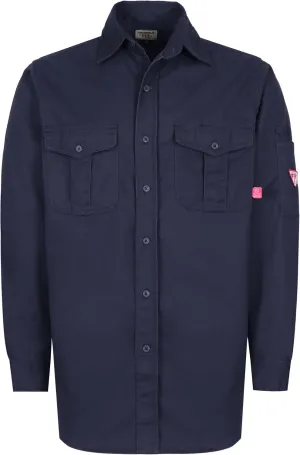 TICOMELA FR Shirts for Men Flame Resistant 7.5oz 100% Cotton NFPA2112 Men's Welding Shirts