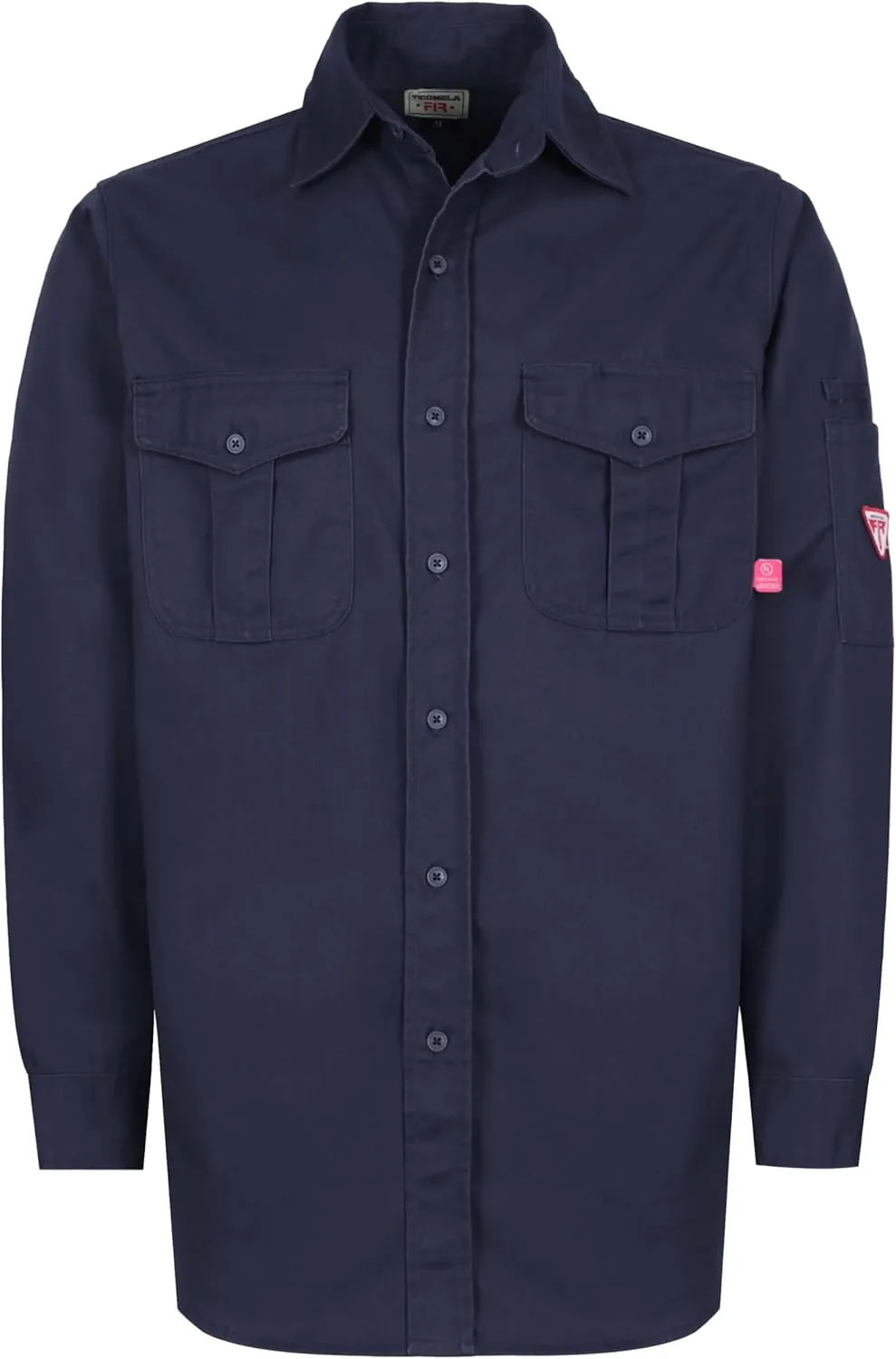 TICOMELA FR Shirts for Men Flame Resistant 7.5oz 100% Cotton NFPA2112 Men's Welding Shirts