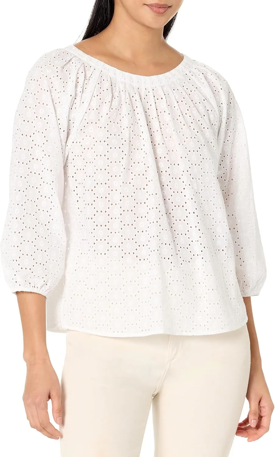 Tommy Hilfiger Women's Long Sleeve Pleated Blouse