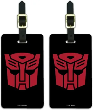 Transformers Autobot Symbol Luggage ID Tags Suitcase Carry-On Cards - Set of 2