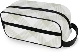 Travel Toiletry Bag Makeup Bag Light Green Texture Packing Organizers with Hanging Hook Portable Water Resistant Small Travel Bag for Toiletries, Jewelry, Travel Essentials
