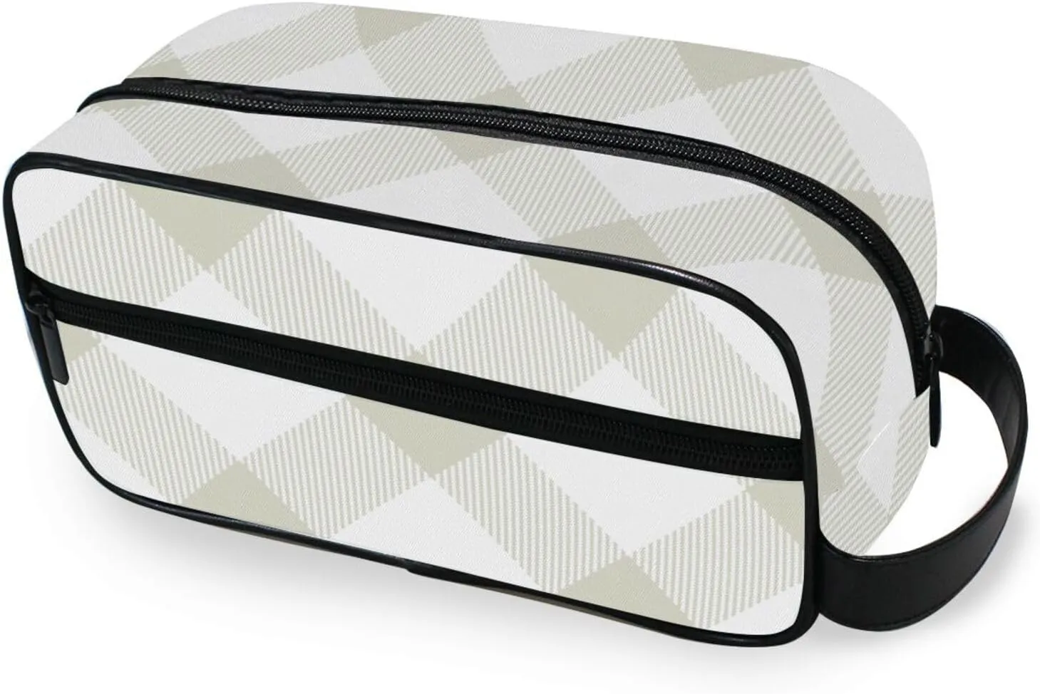 Travel Toiletry Bag Makeup Bag Light Green Texture Packing Organizers with Hanging Hook Portable Water Resistant Small Travel Bag for Toiletries, Jewelry, Travel Essentials