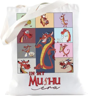 TSOTMO Mushu Dragon Merchandise Gift Cartoon Dragon Tote Bag For Dragon Fans Dragon WDW Vacation Travel Toiletry Bag (Mushu Dragon)