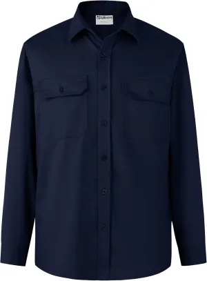 Ubon FR Shirts for Men Welding Shirt Long Sleeve FRC Work Shirt Flame Resistant Welder Shirts 9 Oz