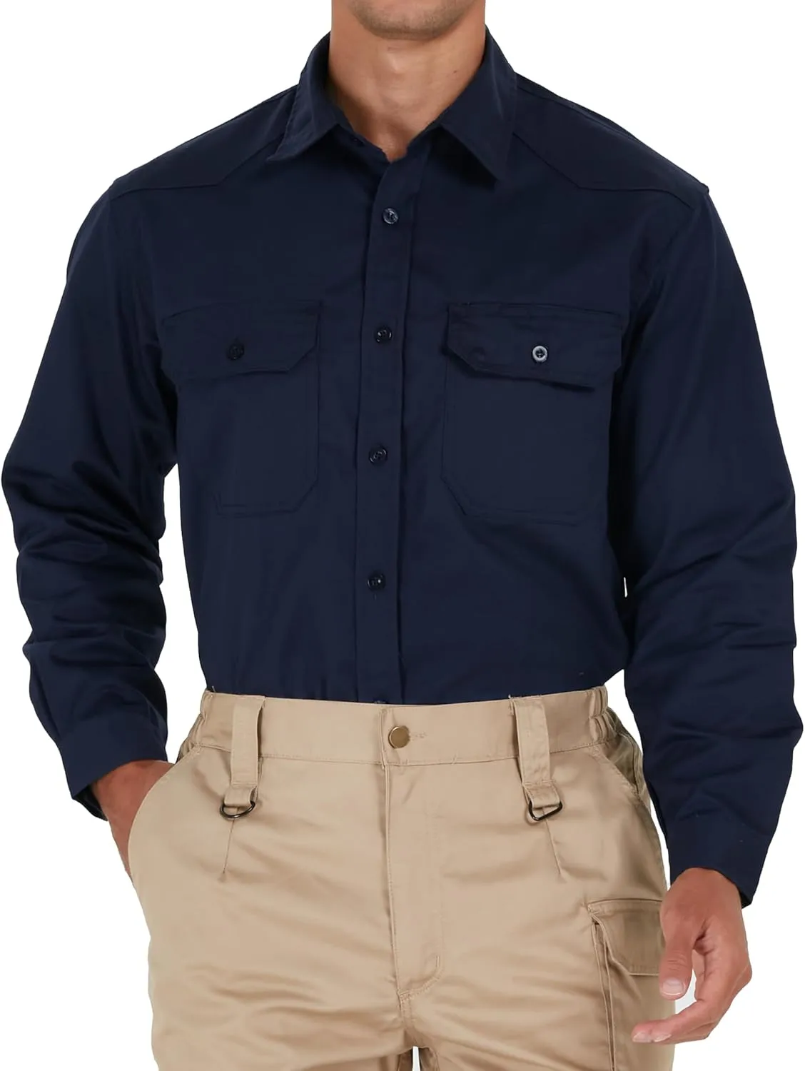 Ubon FR Shirts for Men Welding Shirt Long Sleeve FRC Work Shirt Flame Resistant Welder Shirts 9 Oz