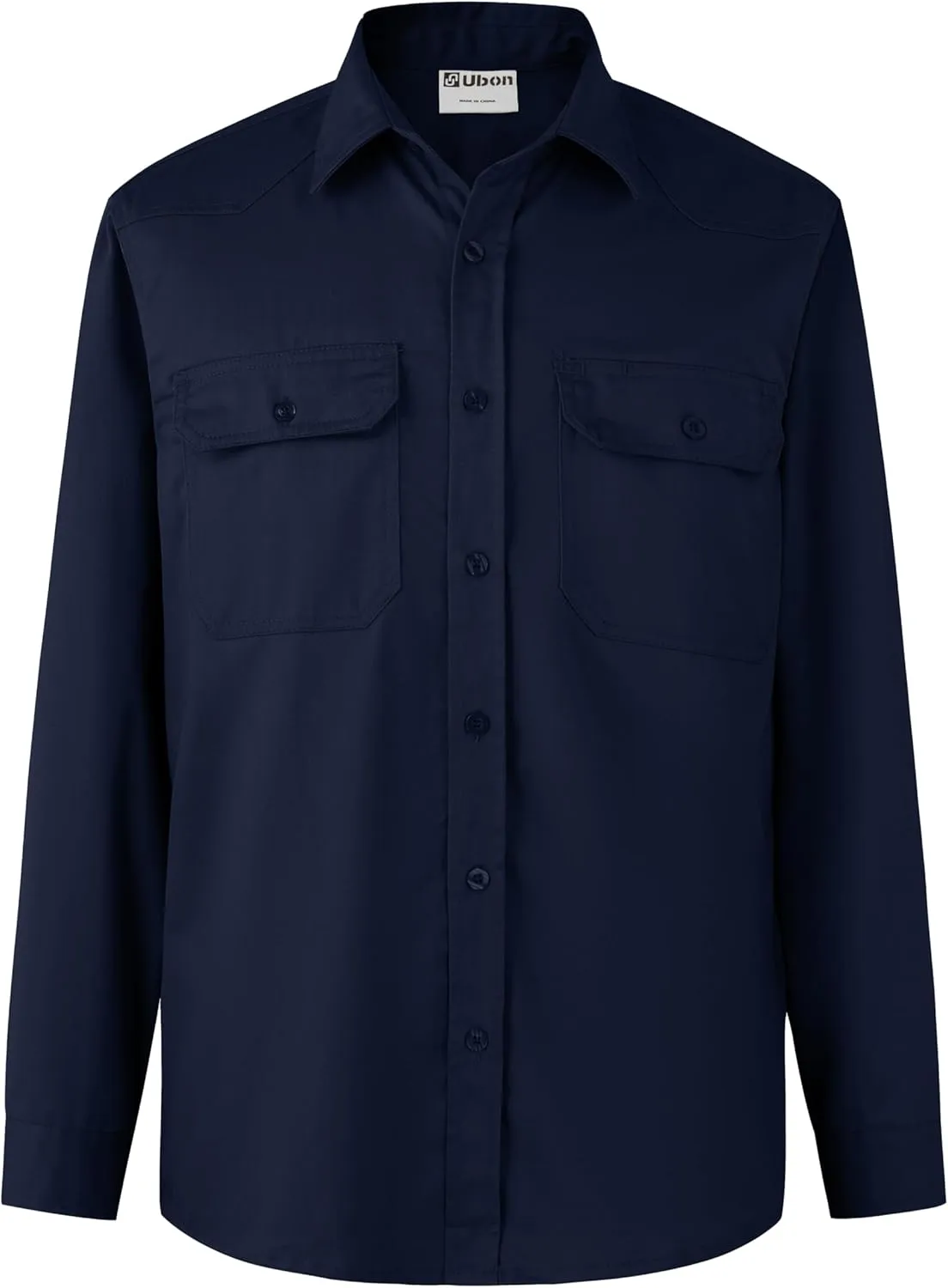 Ubon FR Shirts for Men Welding Shirt Long Sleeve FRC Work Shirt Flame Resistant Welder Shirts 9 Oz