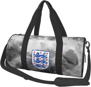 UK England Emblem Lion Royal Convertible Garment Bag with Shoulder Strap, Carry on Garment Duffel Bag for Men Women - Rolling Foldable for Travel Luggage Bags (Black)