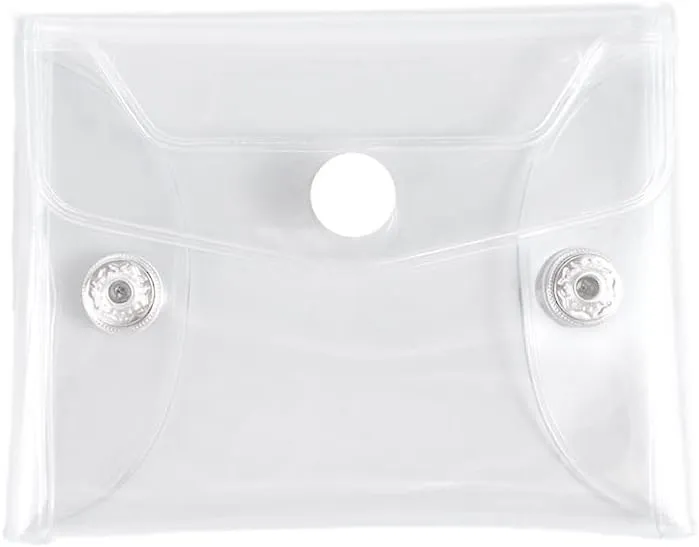 Vctitil Transparent Cosmetic Organizer Pouch Portable Cosmetic Makeup Bag Travel Makeup Organizer Jewelry Storage Bag Organizer Wash Pouch(S)