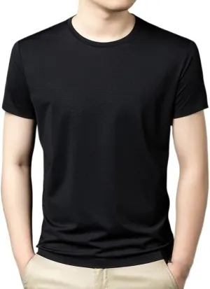Versatile Men's Undershirts White T-Shirts Crew Neck Cotton Summer Tee Shirts Moisture Wicking Short Sleeve Essentials