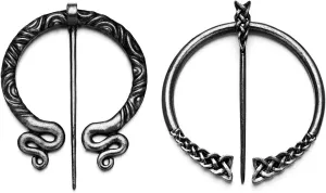 Viking Brooch Pin Clasp Norse Flbula Cloak Pin Celtic Shawl Scarf Clothing Viking Brooch Jewelry for Women Girls