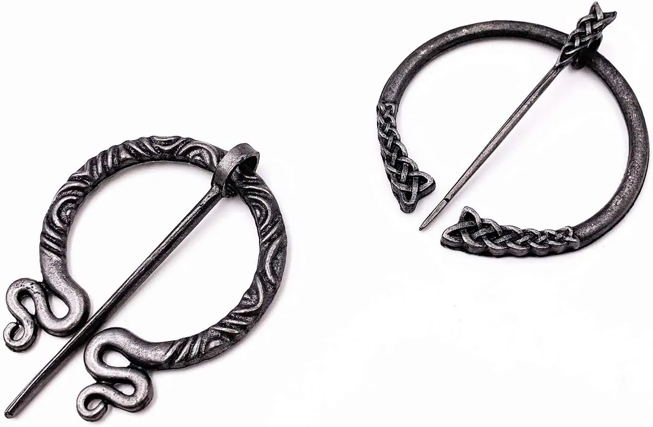 Viking Brooch Pin Clasp Norse Flbula Cloak Pin Celtic Shawl Scarf Clothing Viking Brooch Jewelry for Women Girls