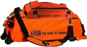 Vise Clear Top 3 Ball Tote Roller Bowling Bag with Shoe Bag- Orange