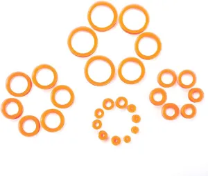 WBRWP 20/28pcs Ear Stretching kit Set - Hollow Hard Silicone Plugs and Tunnels - Ear Expander Gauges Stretcher Body Piercing Jewelry