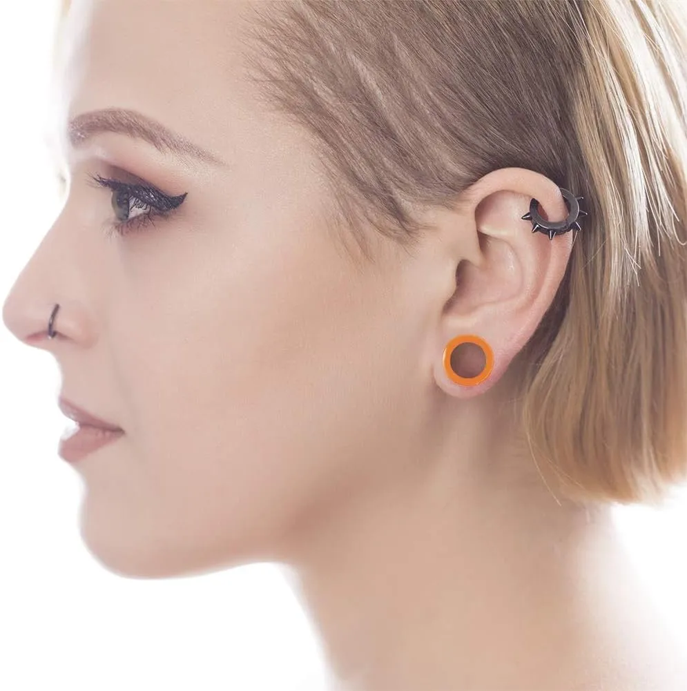 WBRWP 20/28pcs Ear Stretching kit Set - Hollow Hard Silicone Plugs and Tunnels - Ear Expander Gauges Stretcher Body Piercing Jewelry