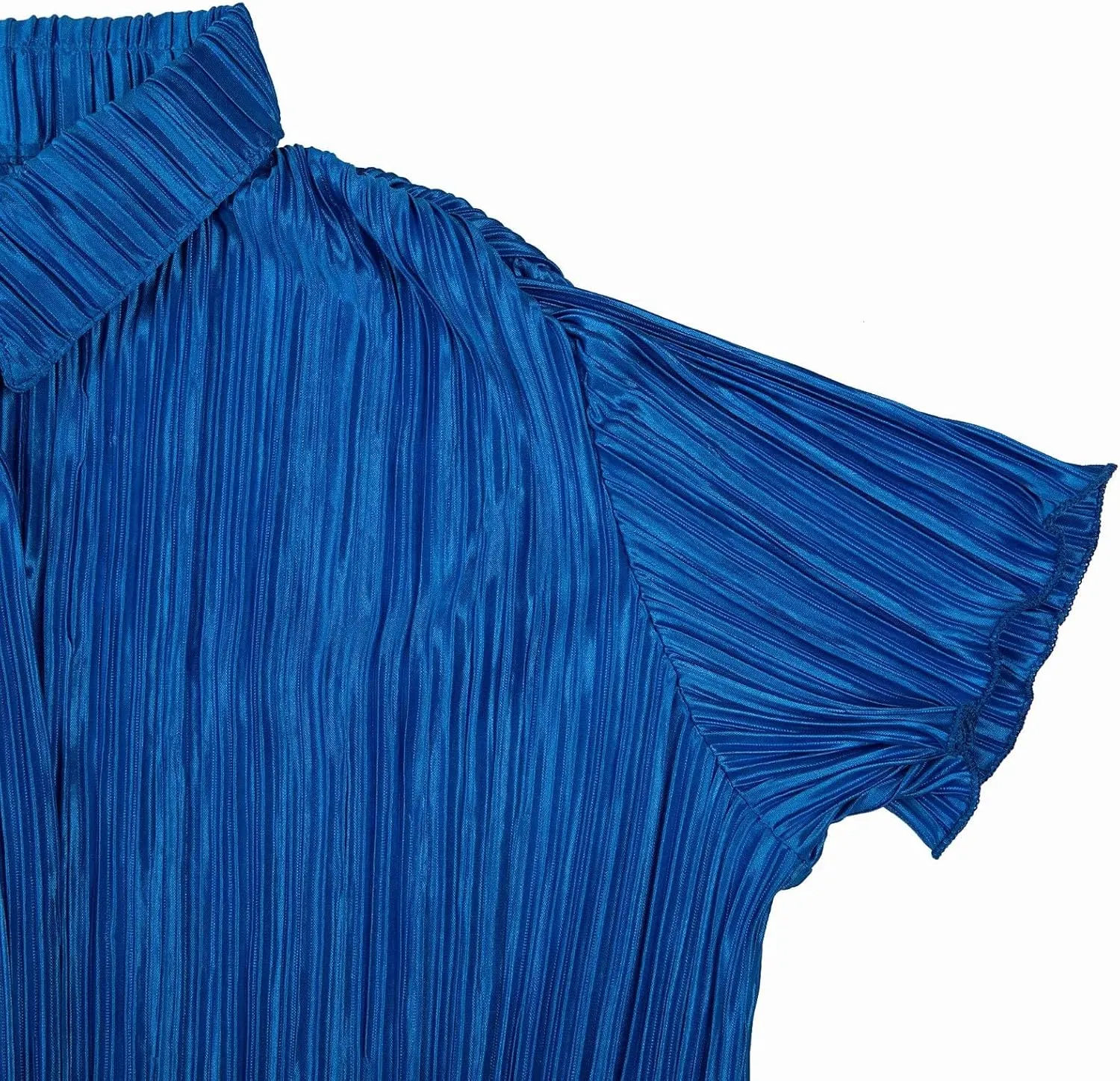 Women Pleated 2 Piece Pants Outfits Casual Loose Button Shirt Blouse Top Long Wide Leg Palazzo Pants Set Jumpsuit