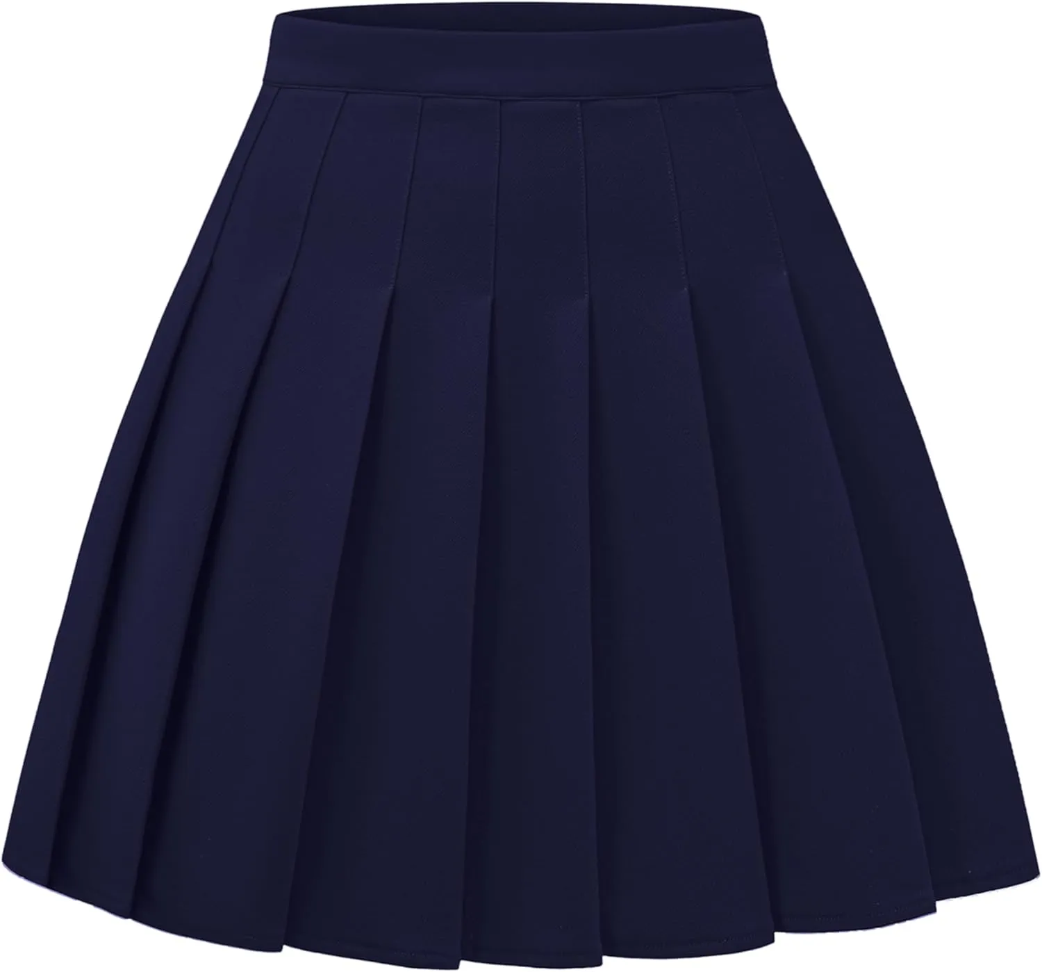 Women Pleated Skirt A-Line Short Mini Basic Skirt School Uniform Cheerleader Skirts Skater Skirt