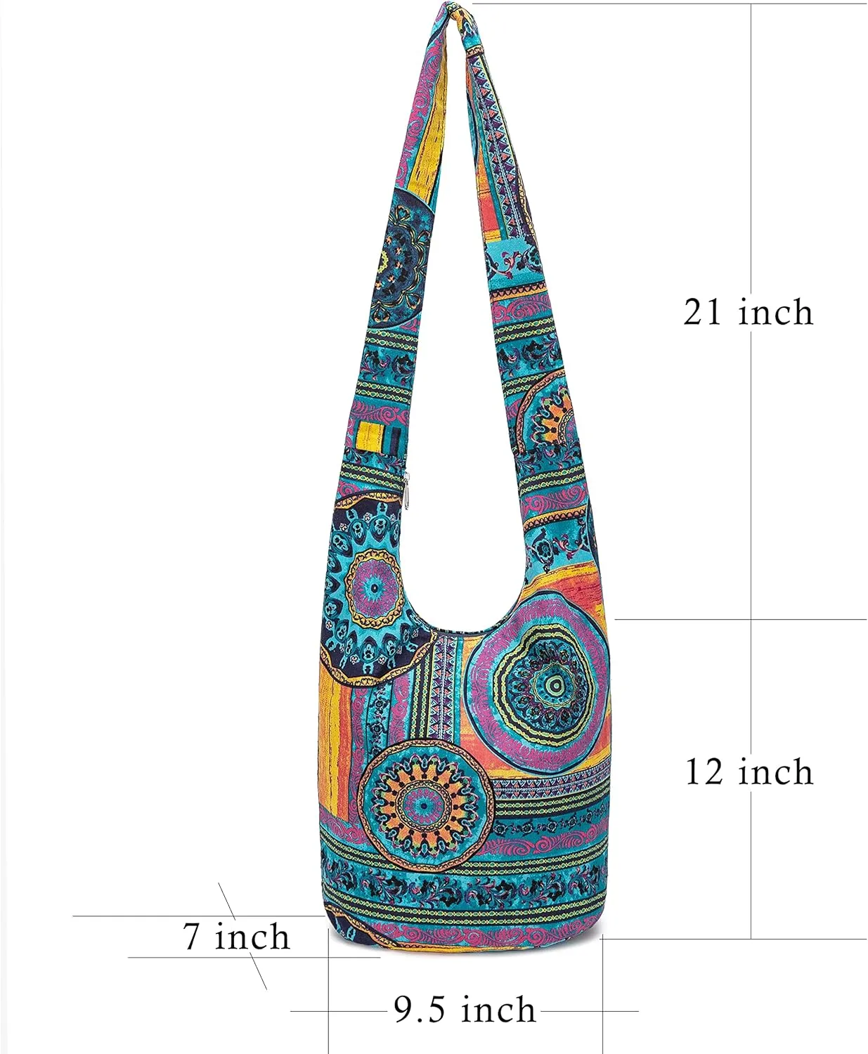 Women Shoulder Handbags Fashion canvas Hippie Crossbody Bags Bohemian Animal Prints Hobo Bags