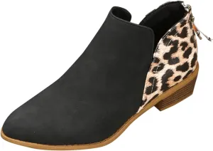 Womens Booties Ankle Women Booties Low Heel Womens Short Boots Wedge Bootie for Women Comfortable Fashion Round Toe Lace-up Round Toe Comfortable Low Heel