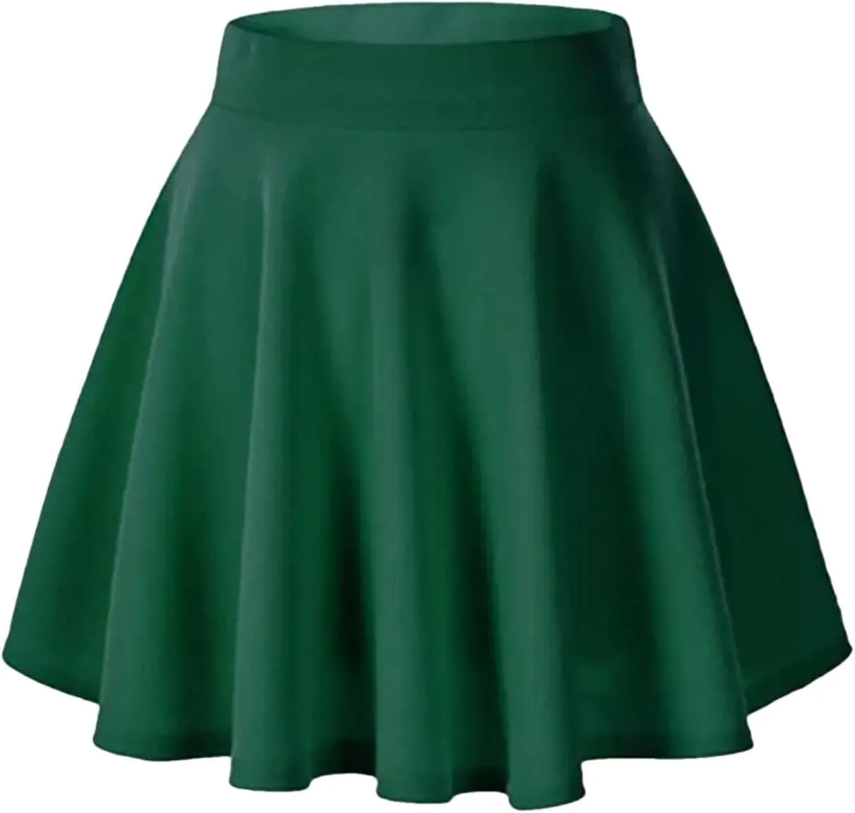 Women's Casual Mini Skirts High Waist A-Line Skater Skirt for Women Solid Color Athletic Skorts
