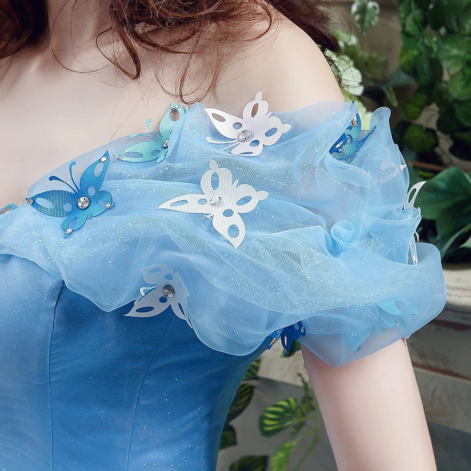 Womens Cinderella Quinceanera Dress Puffy Prom Gowns Wedding Dresses