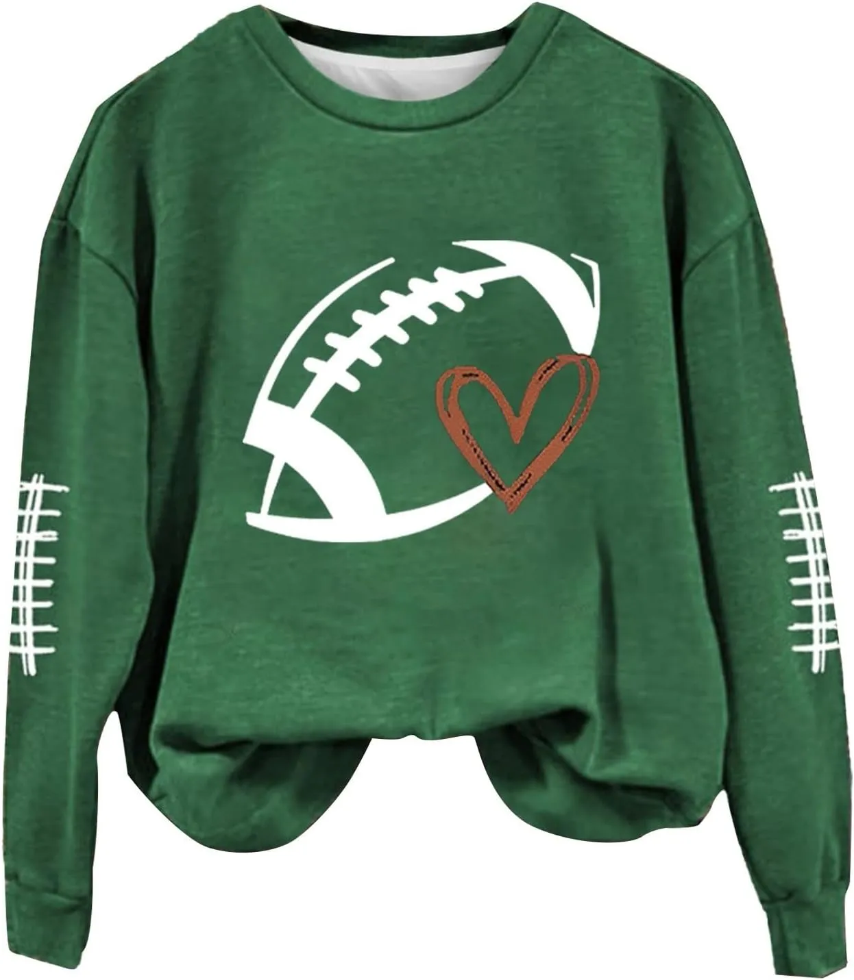 Womens Football Sweatshirt,2024 Fall Sweatshirts Pullover Long Sleeve Game Day Football Graphic Plus Size Sweatshirts