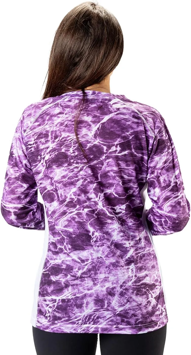 Women's UPF 50  UV Sun Protection Long Sleeve Fishing Shirts for Women- Lightweight Hiking Outdoor SPF Rash Guard Tops